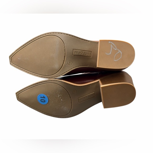 Indigo Rd Alley Cat Burgundy Western Cowboy Boots Size 10 Embroidered New - Picture 5 of 6